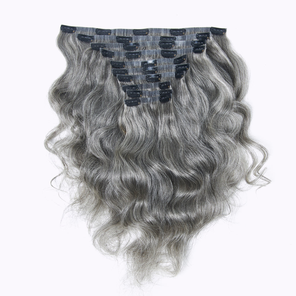 GreyScale Body Wave Clip-ins